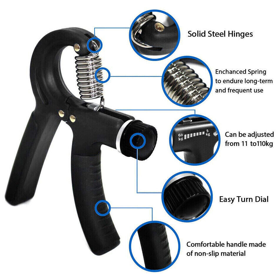 Boost Your Grip Strength with the Adjustable Hand Grip Power Trainer - Perfect for Fitness Enthusiasts!