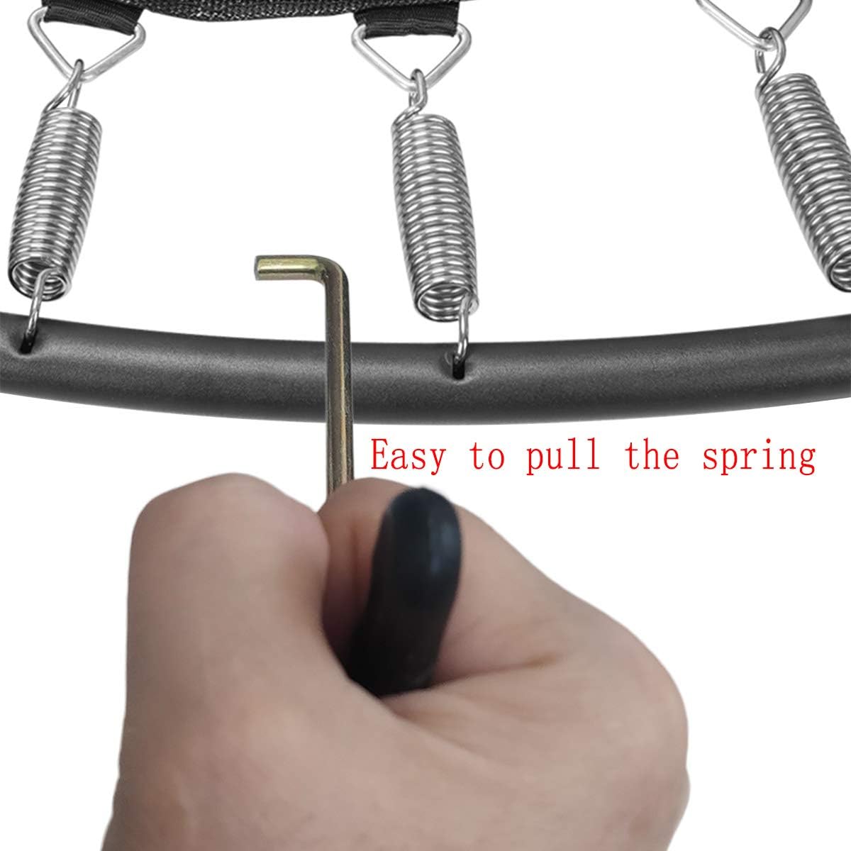 Effortless Trampoline Spring Installation Tool - Durable Steel Hook for Quick Setup and Safety